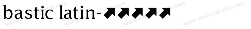 bastic latin字体转换